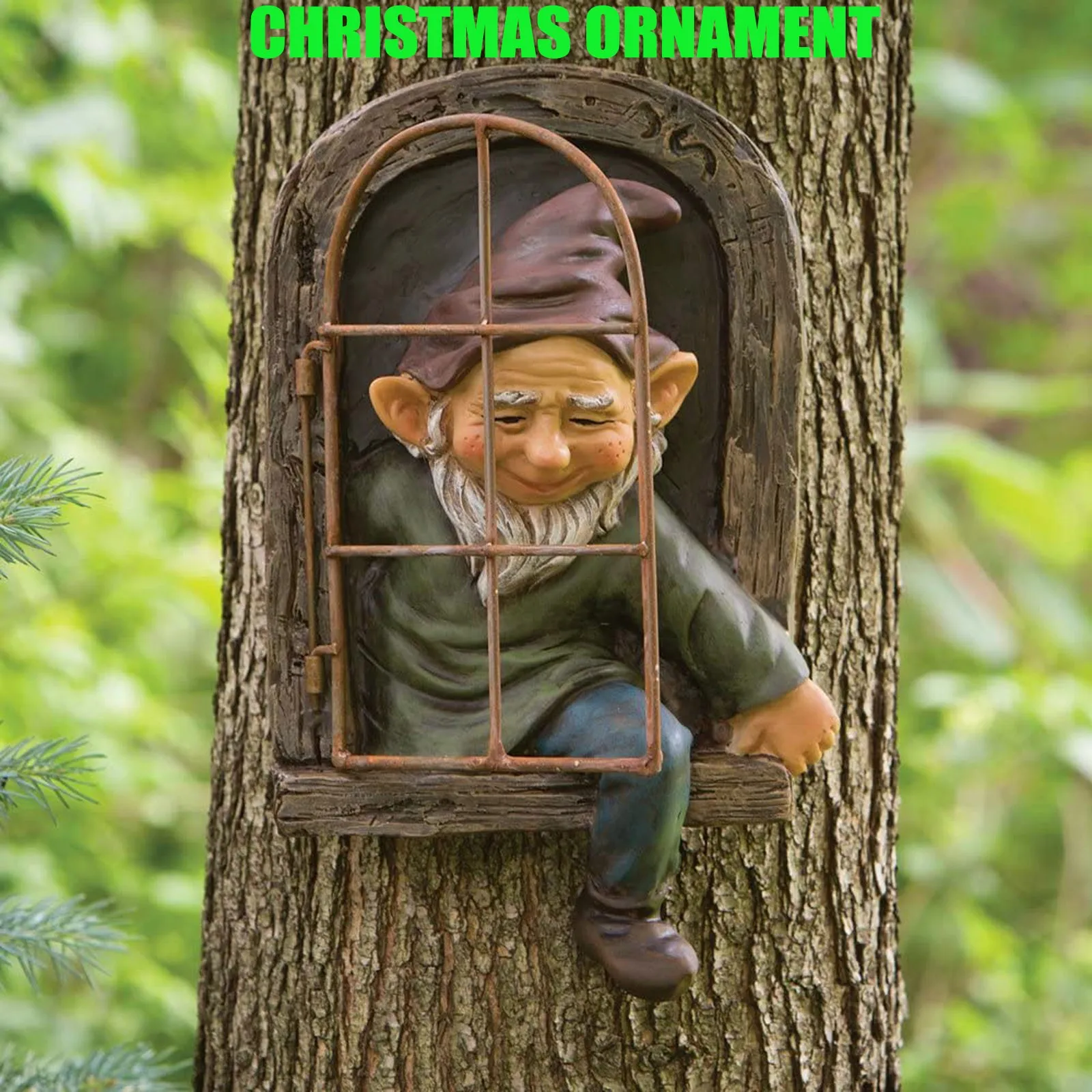 

Dwarf Old Man Statue Garden Decoration Resin Sculptures Old Man With White Beard Easter Decoration