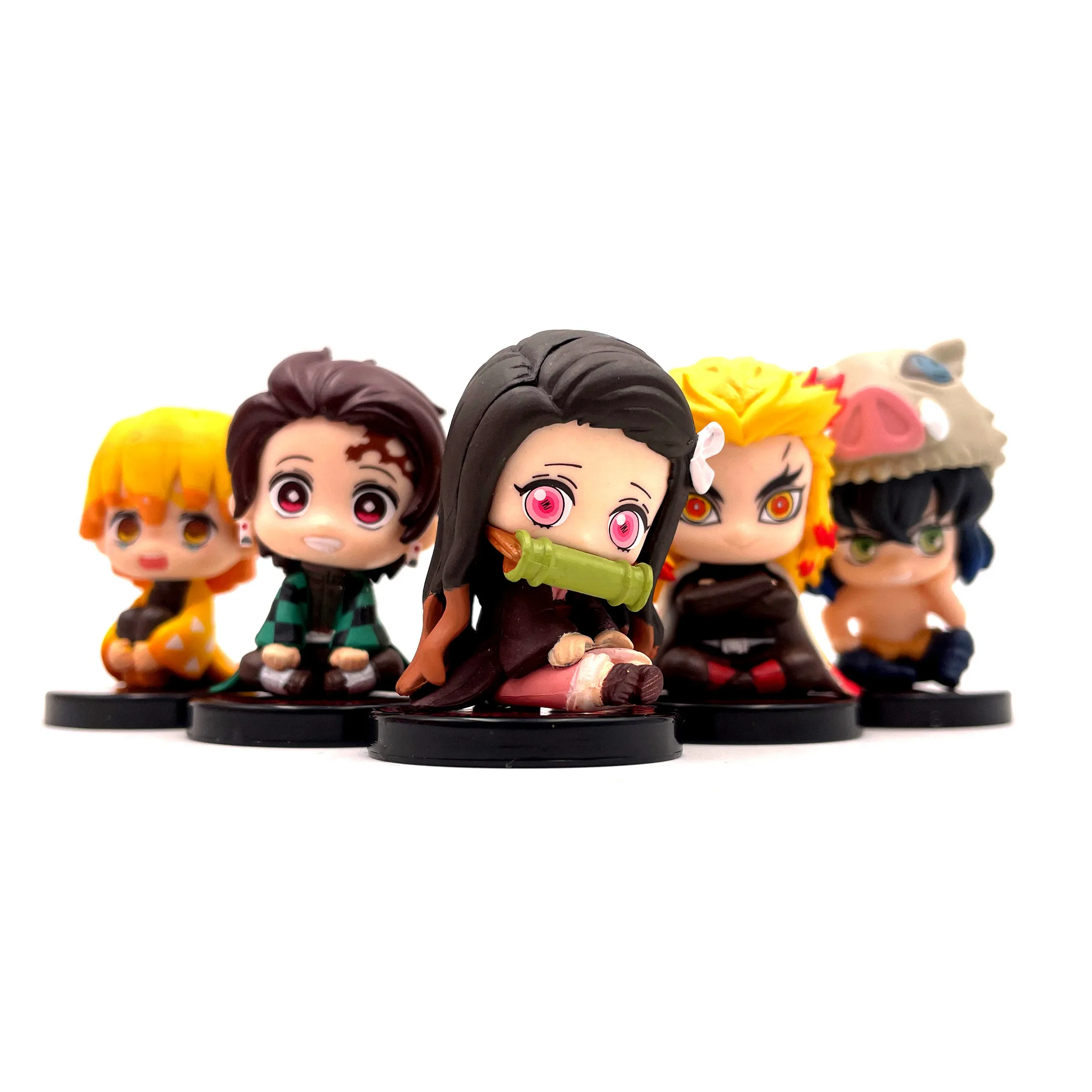 5 шт./лот аниме истребитель демонов: Kimetsu No Yaiba Kamado милые ПВХ Фигурки игрушки| |