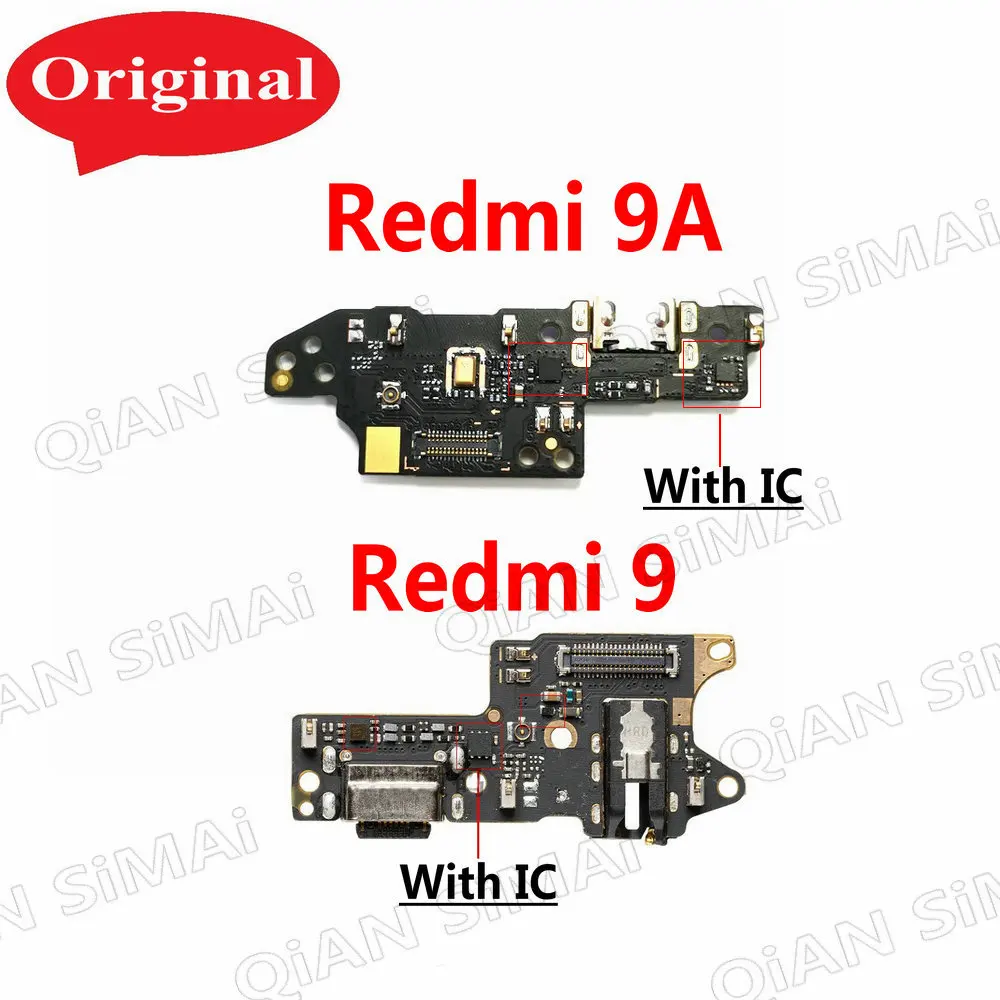 

Оригинальный USB-разъем для зарядного устройства Док-станция зарядная плата гибкий кабель с микрофоном Ремонт микрофона для Xiaomi Redmi 9A 9