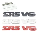 Металлическая Эмблема SR5 для стайлинга автомобиля, значок на переднюю решетку радиатора, боковые наклейки на багажник автомобиля для Toyota 4runner Sport Corolla Pickup Sequoia