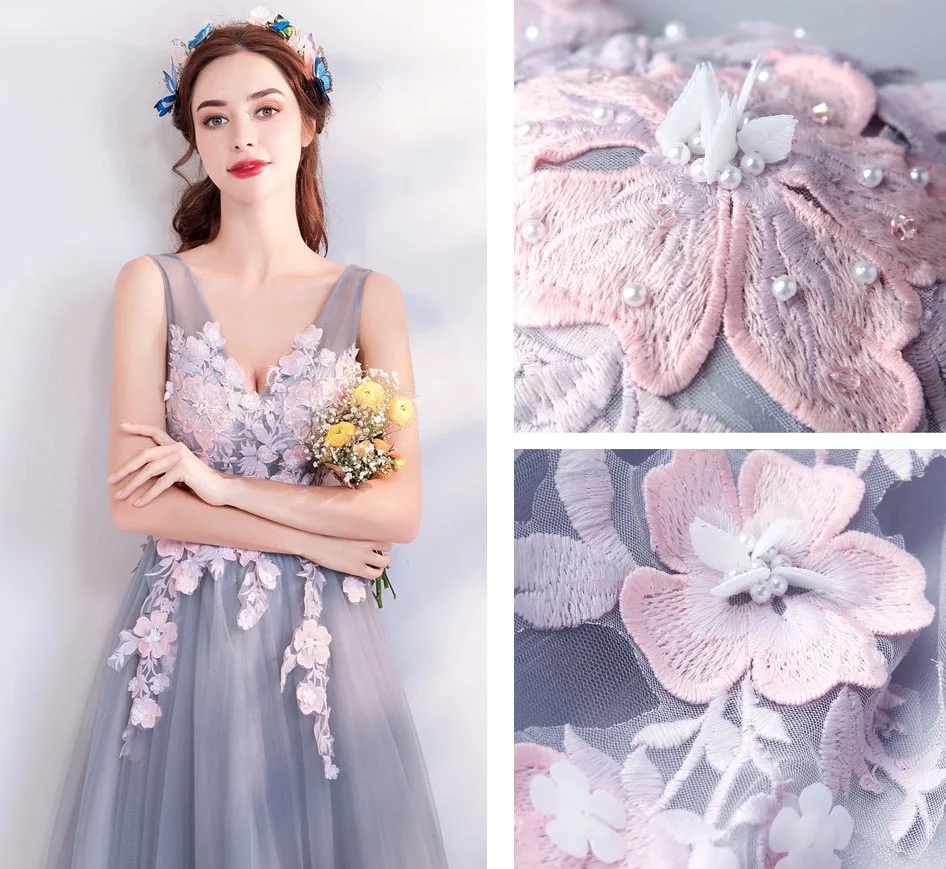 

Floor Length A-line Sexy Spaghetti Straps V-neck Christmas Evening Dinner Dress Teenage Pearls Prom Evening Dress