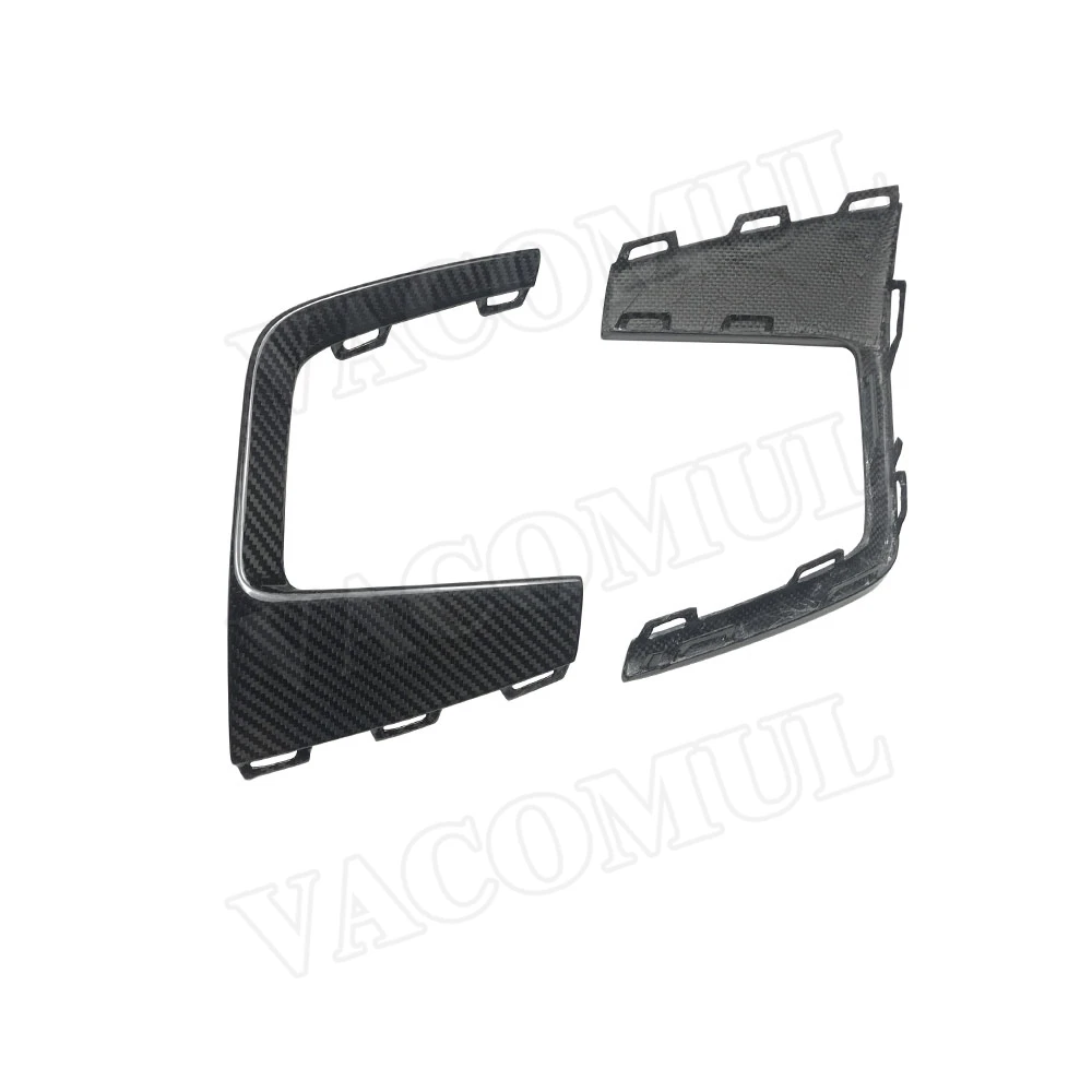 2 шт./компл. углеродного волокна передние противотуманные фары разветвители ламп