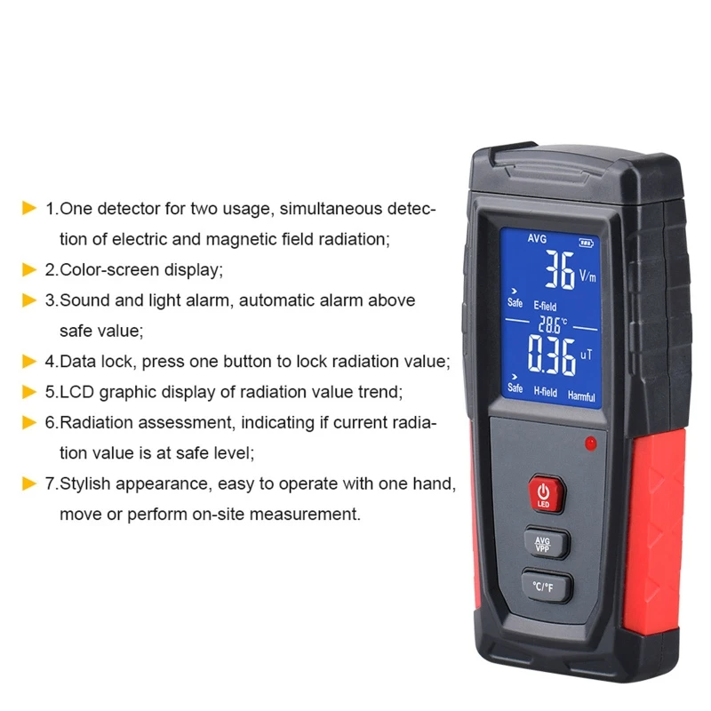 

Electromagnetic Radiation Tester Phone Computer Radiation Digital Detector K3KD