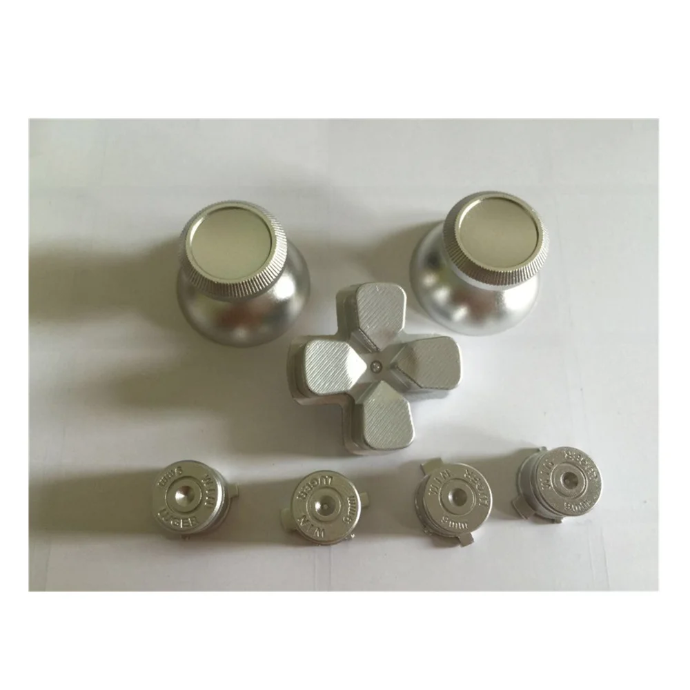 100 компл. Металлический аналоговый джойстик колпачки для джойстика + кнопки Dpad Sony