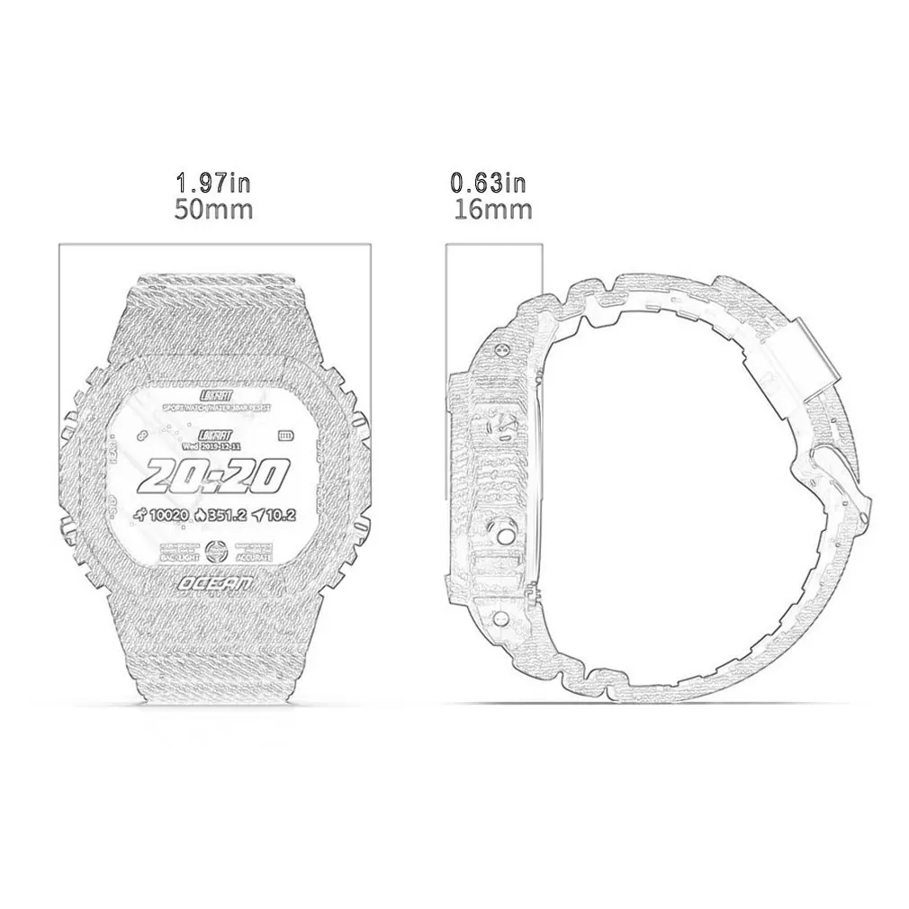 

Ocean Smart Watch Waterproof Smart Sports Watch Fitness Tracker Call Reminder Remote camera Smart Wristwatch