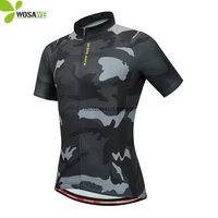 wosawe short sleeve cycling jersey tight top shirts breathable quick drying raod bike bicycle sports clothing mtb jersey men