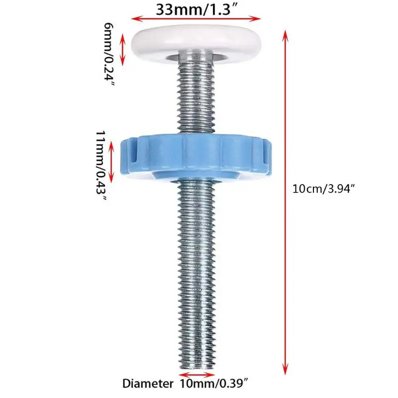 4pcs Pressure Baby Gate Screw Bolts Threaded Spindle Rods Walk Thru Gates M10