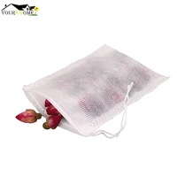 100pcslot tea bag filter paper bags tea strainer infuser wood drawstring tea bag for herb loose tea tools 3 sizes