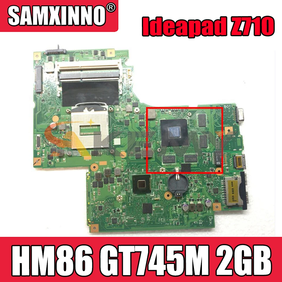 

Akemy DUMBO2 REV2.1 For Lenovo Ideapad Z710 Laptop Motherboard SR16D HM86 PGA947 DDR3 GT745M 2GB 100% FU Lly Tested Quality