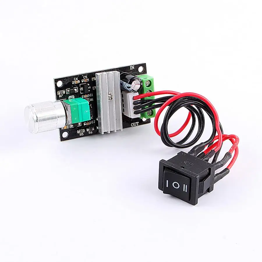 Контроллер двигателя постоянного тока 6-28 в переключатель Реверсивный ШИМ