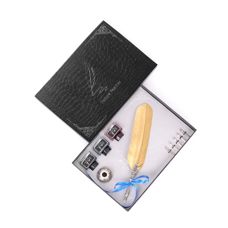 Европейская креативная Турецкая перьевая ручка ретро Набор круглых ручек