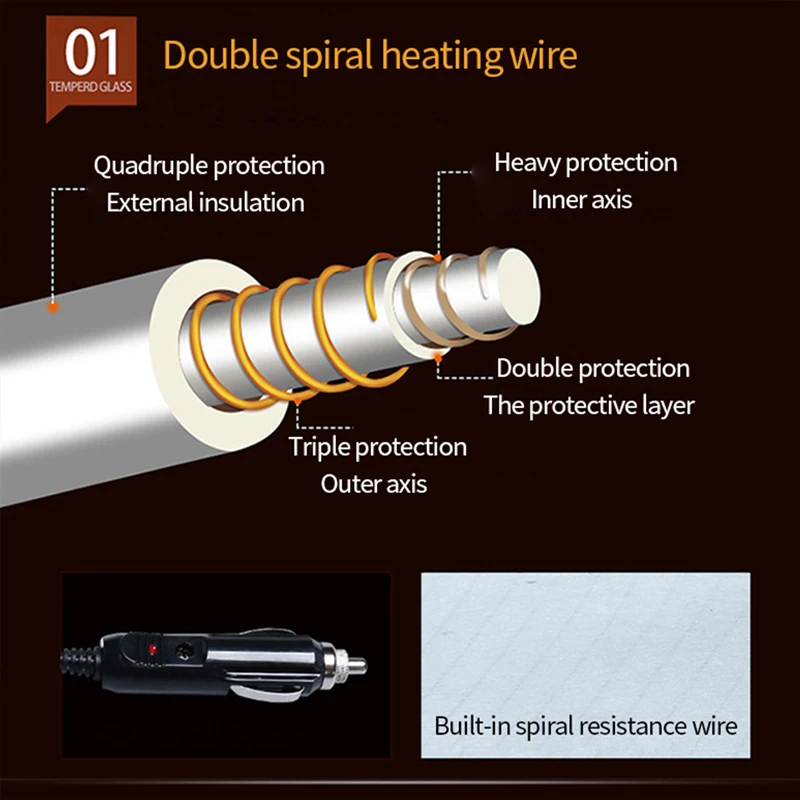 12V 50W зимние Подогреваемые чехлы для автомобильных сидений универсальные
