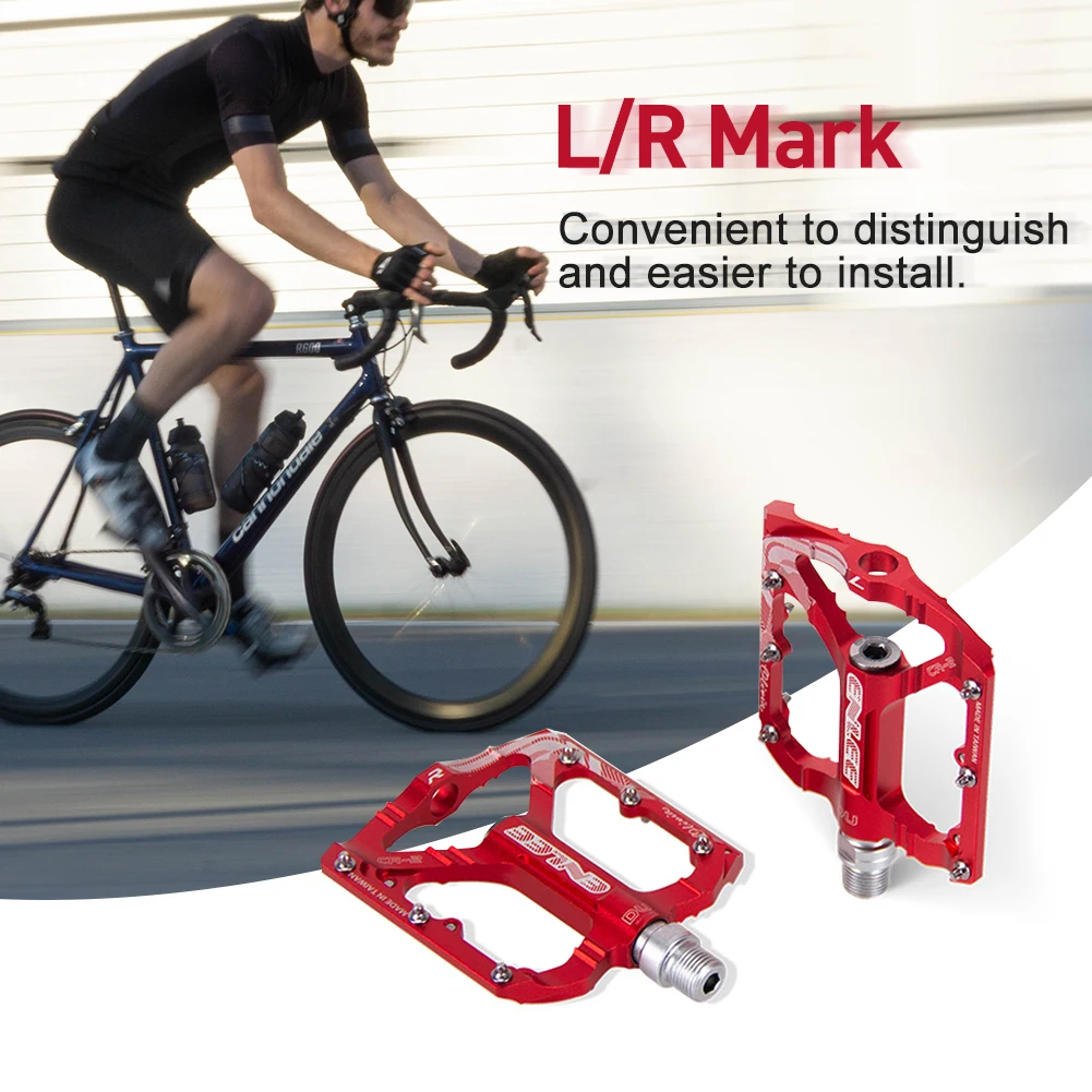 bicycle pedal CNC aluminum alloy flat bicycle platform pedal light non-slip mtb pedal mountain bike riding pedal