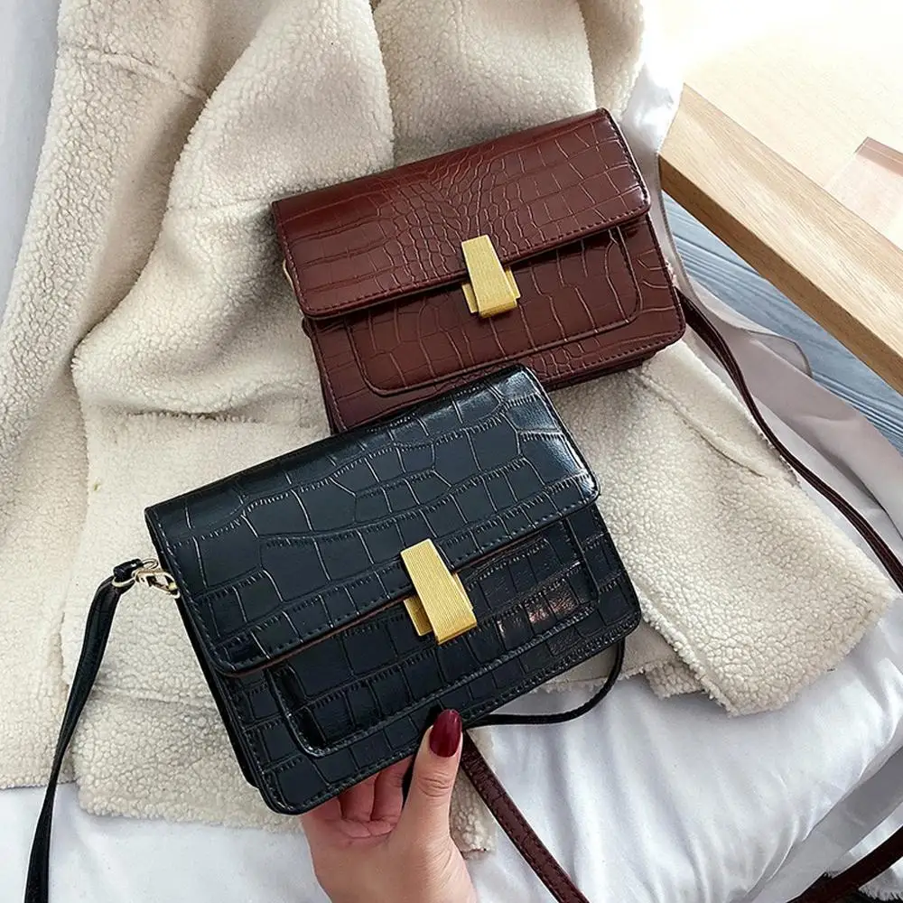 Сумки с клапаном аллигатора женская сумка крокодиловым узором роскошные сумки