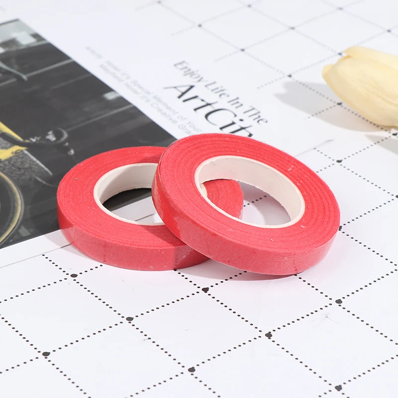 

2Rolls Self-adhesive Paper Tape Grafting Film Floral Stem DIY Artificial Flower