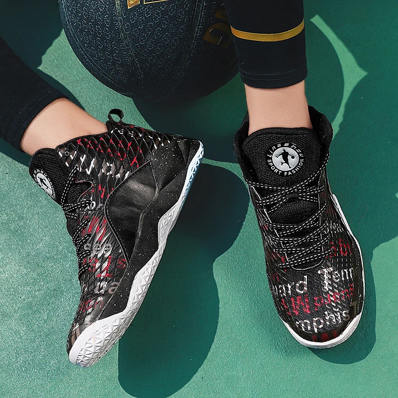Мужские женские мужские баскетбольные кроссовки с высоким берцем уличные
