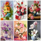 EverShine, алмазная живопись полная квадратная дрель фотография пиона стразы алмазов картина для бусин в форме цветков с вышитой розой; Крест стежка