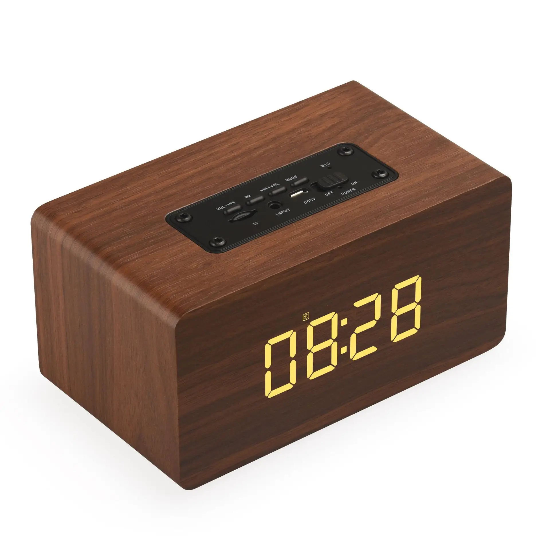 

W5C clock desktop mobile phone bluetooth speaker creative alarm clock audio household portable subwoofer
