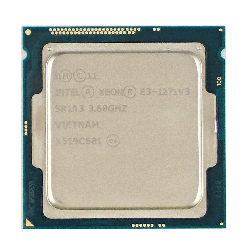 Процессор Intel Xeon E3 1271 V3 1271V3 3 6 ГГц четырехъядерный восьмипоточный ЦПУ L2 = 1 Мб L3 8 80