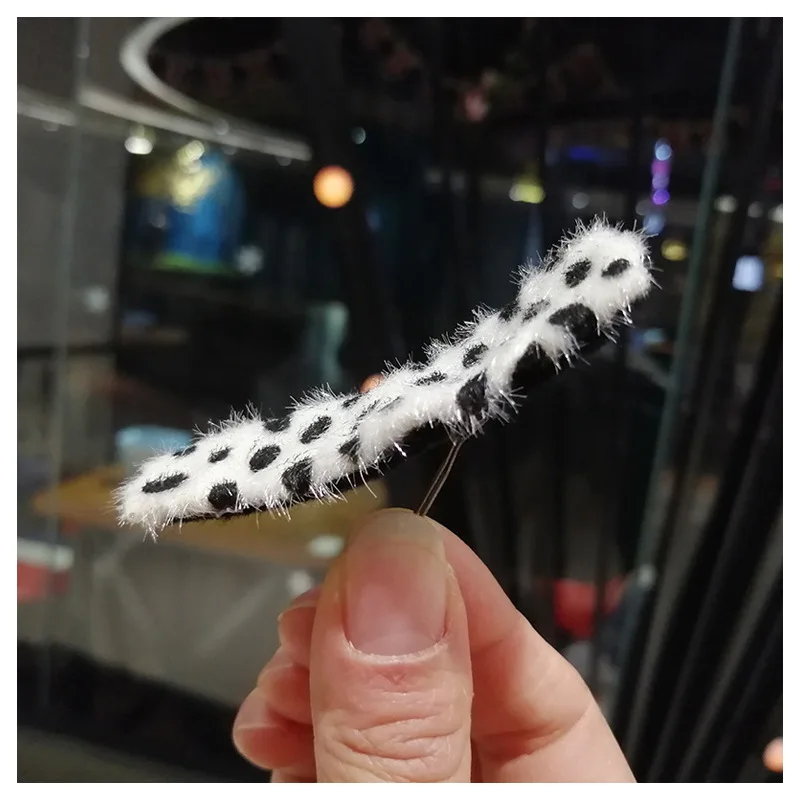 

Hair Clips 2020 Hair Accessories for Women for Hair Mohair Leopard Hair Clip Ins Side Clip Autumn and Winter Hair Accessories