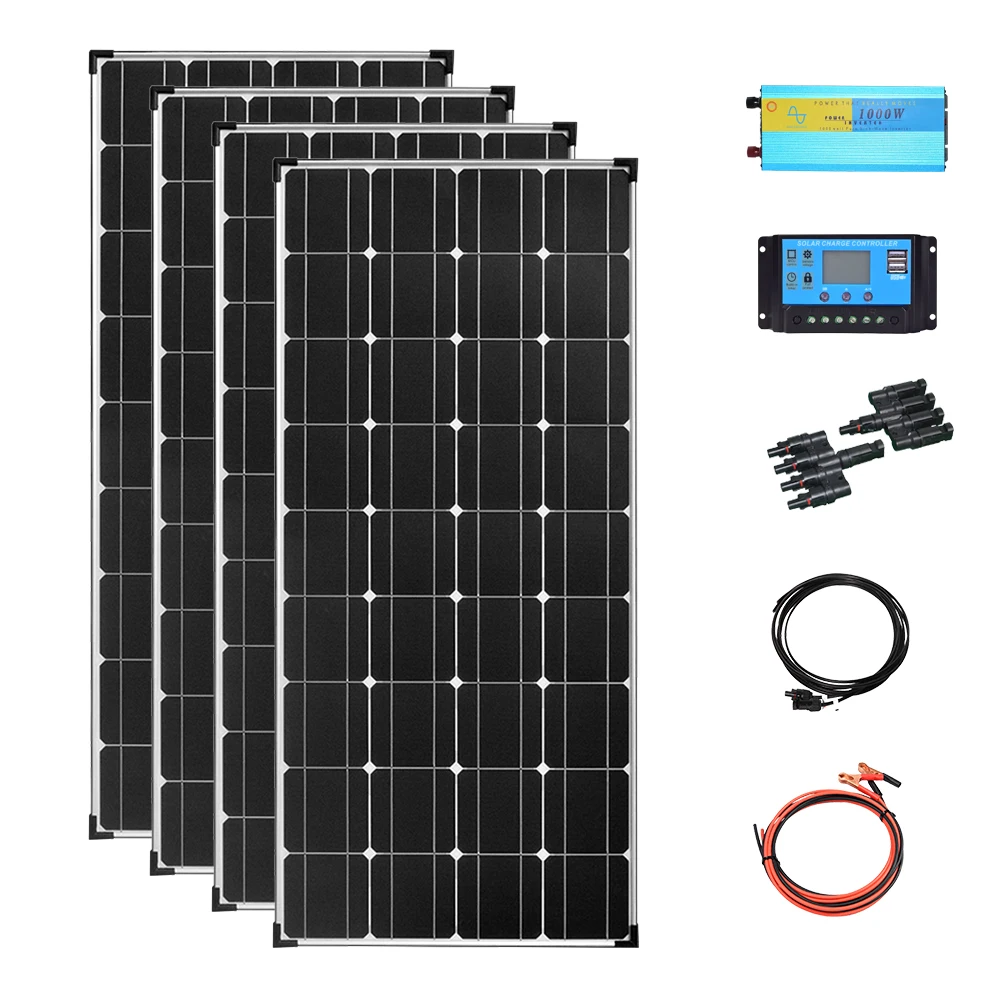 

480w solar panel system Off-grid Solar panel 12v charge bettary plate Photovoltaic for home RVs trailer boats sheds