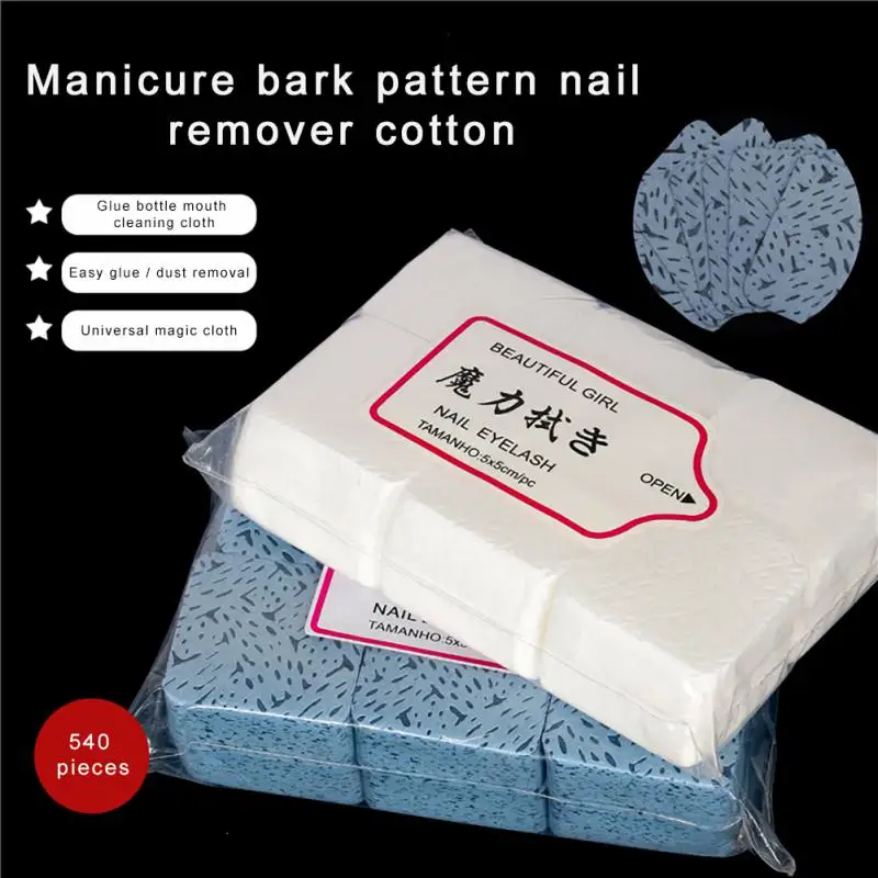 

540 шт., бумажные салфетки без ворса для снятия клея с ресниц