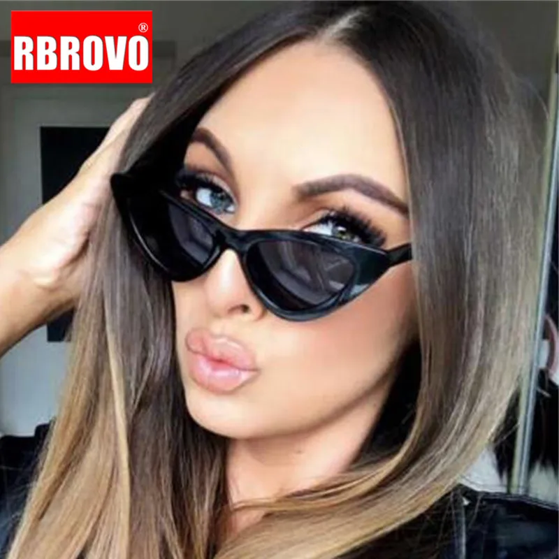 

RBROVO Cat Eye Retro Sunglasses Women 2021 Luxury Brand Glasses for Women/Men Vintage Eyeglasses Women Small Oculos Feminino
