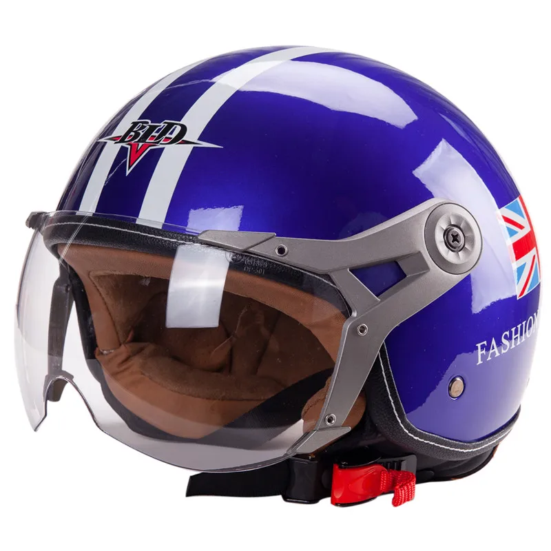 Досуг Jet мотоциклетный шлем DOT утвержден старинный скутера модные светильник вес