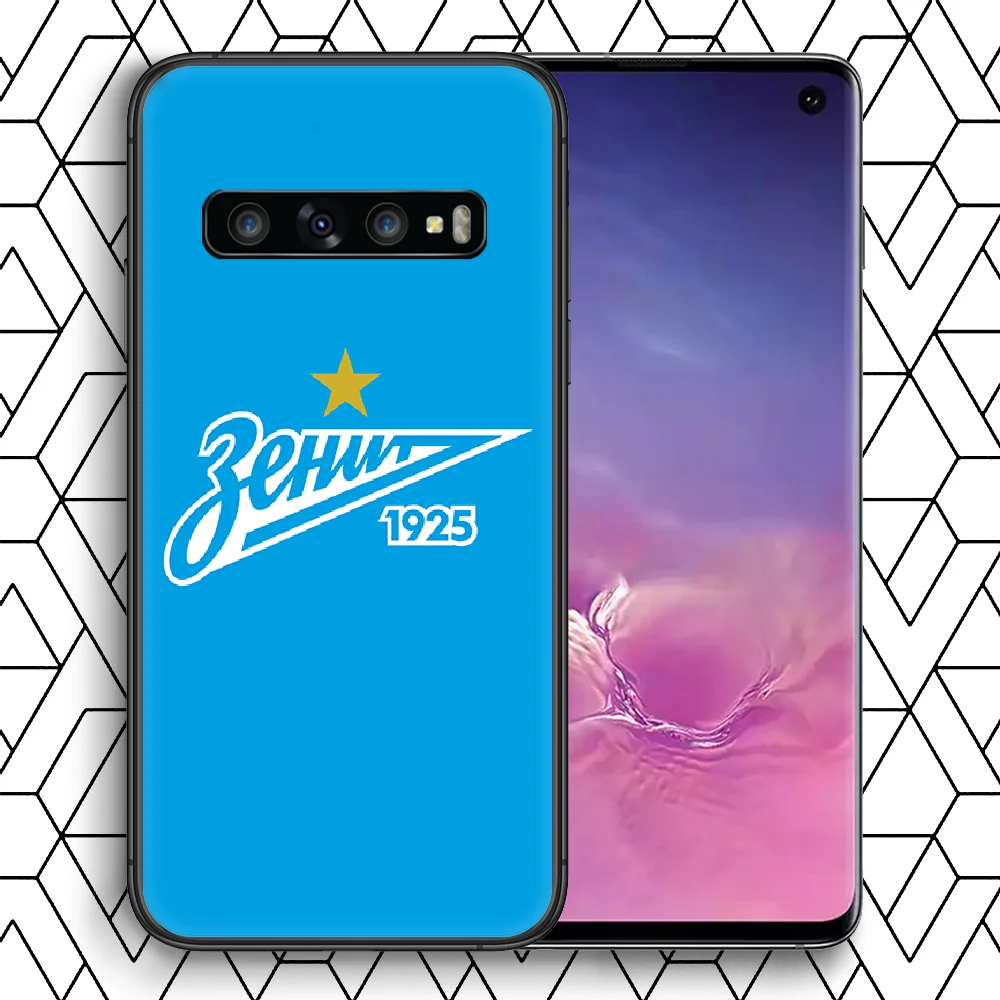 

FC Zenit Saint Phone case For Samsung Galaxy Note S 8 9 10 20 Plus E Lite Uitra black shell trend waterproof luxury cover