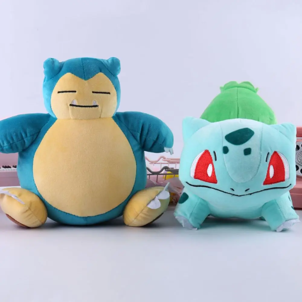  20Cm Pokemon Plush Toys Stuffed Toy Very Cute Bulbasaur Eevee Squirtle Charmander Snorlax Anime Pokemon Plush Toy Gifts for Kid