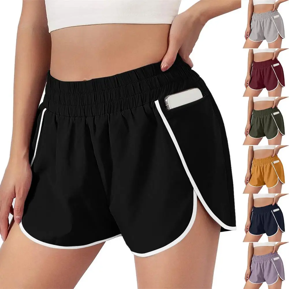

Summer 6 Colors Women's Seamless Yoga Shorts Gym Running Workout Shorts Casual Fitness Jogging Short Quick Dry Leggings Shorts