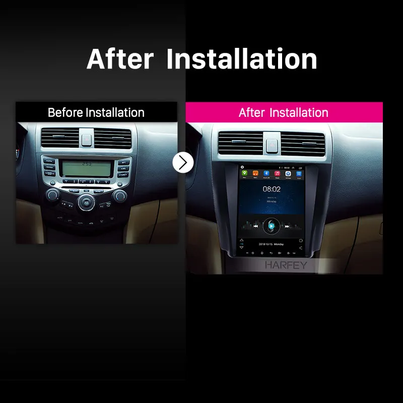 Harfey Navi GPS 9 7 &quot4G LTE радио для Honda Accord 2003-2006 2007 мультимедийный плеер Android 1 поддержка