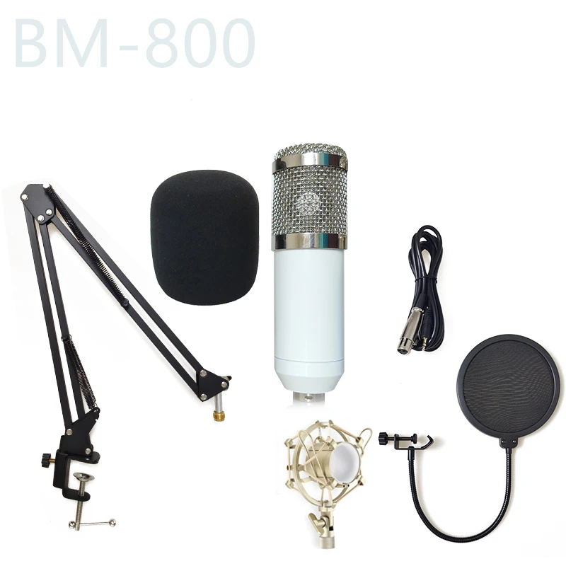 

BM 800 karaoke microphone BM800 condenser mikrofon mic bm-800 For KTV Radio Braodcasting Singing Recording computer