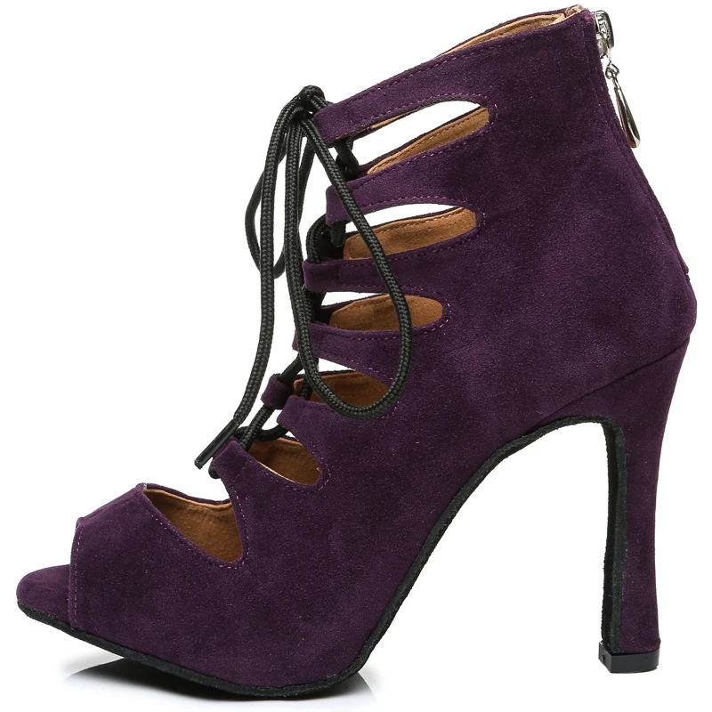 Туфли женские для бальных танцев Бальные на каблуке 3 дюйма красные кубинский