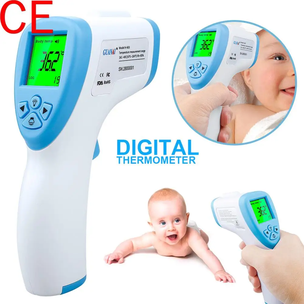 Бесконтактный инфракрасный измеритель температуры для детей и взрослых