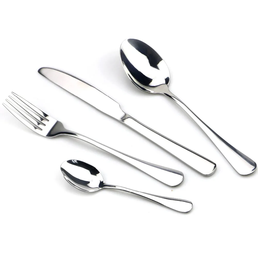 Акция набор столовых приборов из нержавеющей стали разные цвета Радуга с золотым