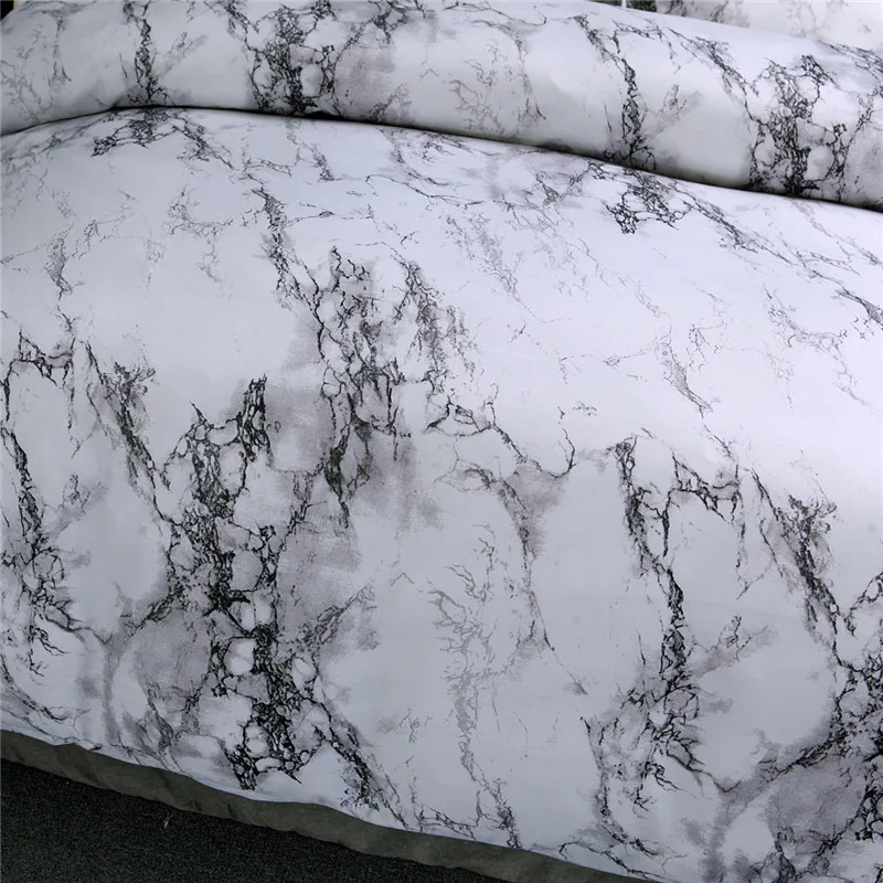 

Marble Pattern Bedding Sets Duvet Cover Set 2/3pcs Bed Set Twin Double Queen Quilt Cover Bed linen (No Sheet No Filling)