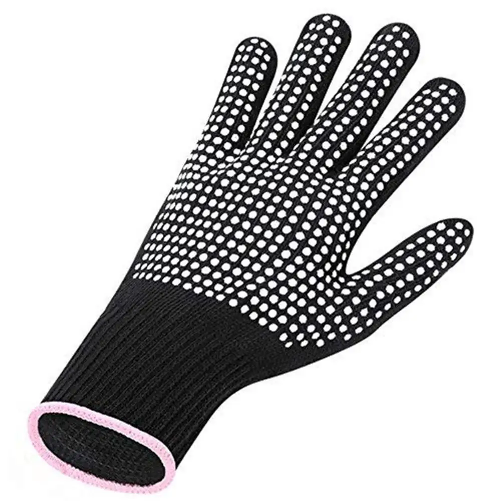 

PVC Beauty Gloves Hairdressing High Temperature Heat-Resistant Non-Slip Gloves heat resistant finger gloves hairdressing tools