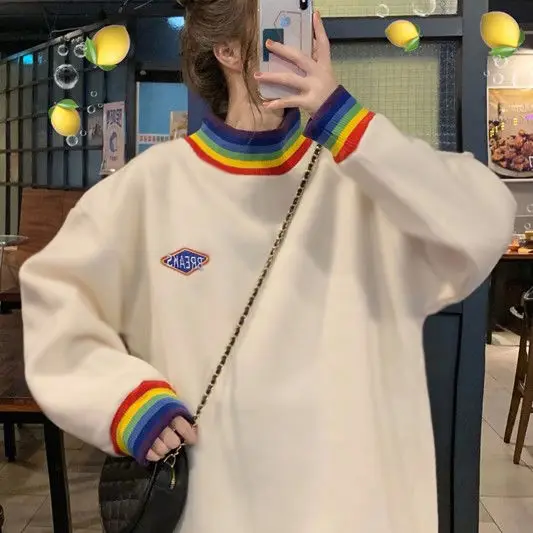 

4XL oversize velvet Autumn winter blanket loose large size Korean style sweatshirt women clothes coat long sleeve hoodies
