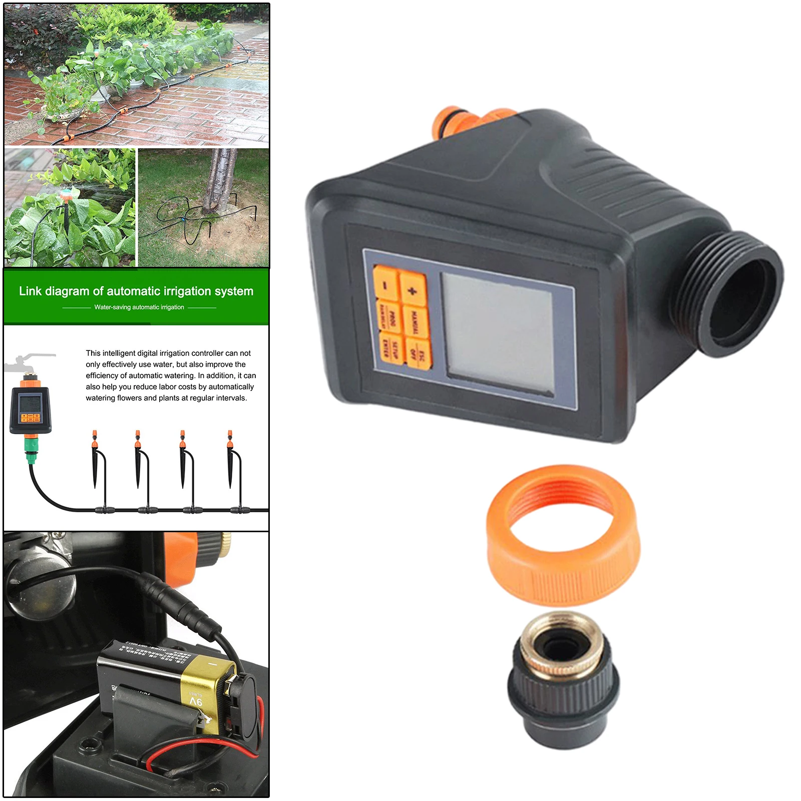 Hose Watering Timer Digital Irrigation Control Device Water Saving | Дом и сад