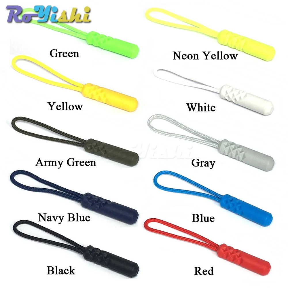 10pcs/pack Zipper Pull Puller Fixer Zip Cord End Fit Rope Tag Broken Buckle Travel Bag Clip Outdoor Tool Sewing Clothes | Дом и сад