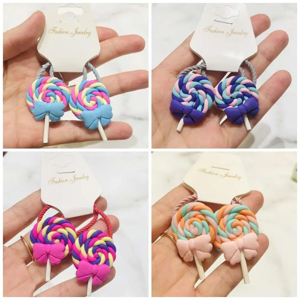 2 шт. леденец на палочке торта Женские аксессуары для волос детей резинки с