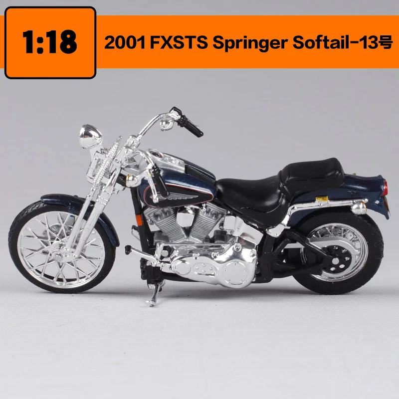 Maisto 1:18 Harley Davidson 2001 FXSTS Springer Softail мотоцикл металлическая модель игрушки для детей