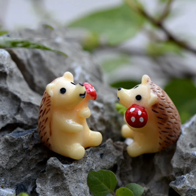 Мини-Ежик Hedgepig животное европейская модель маленькая статуэтка поделки фигурка