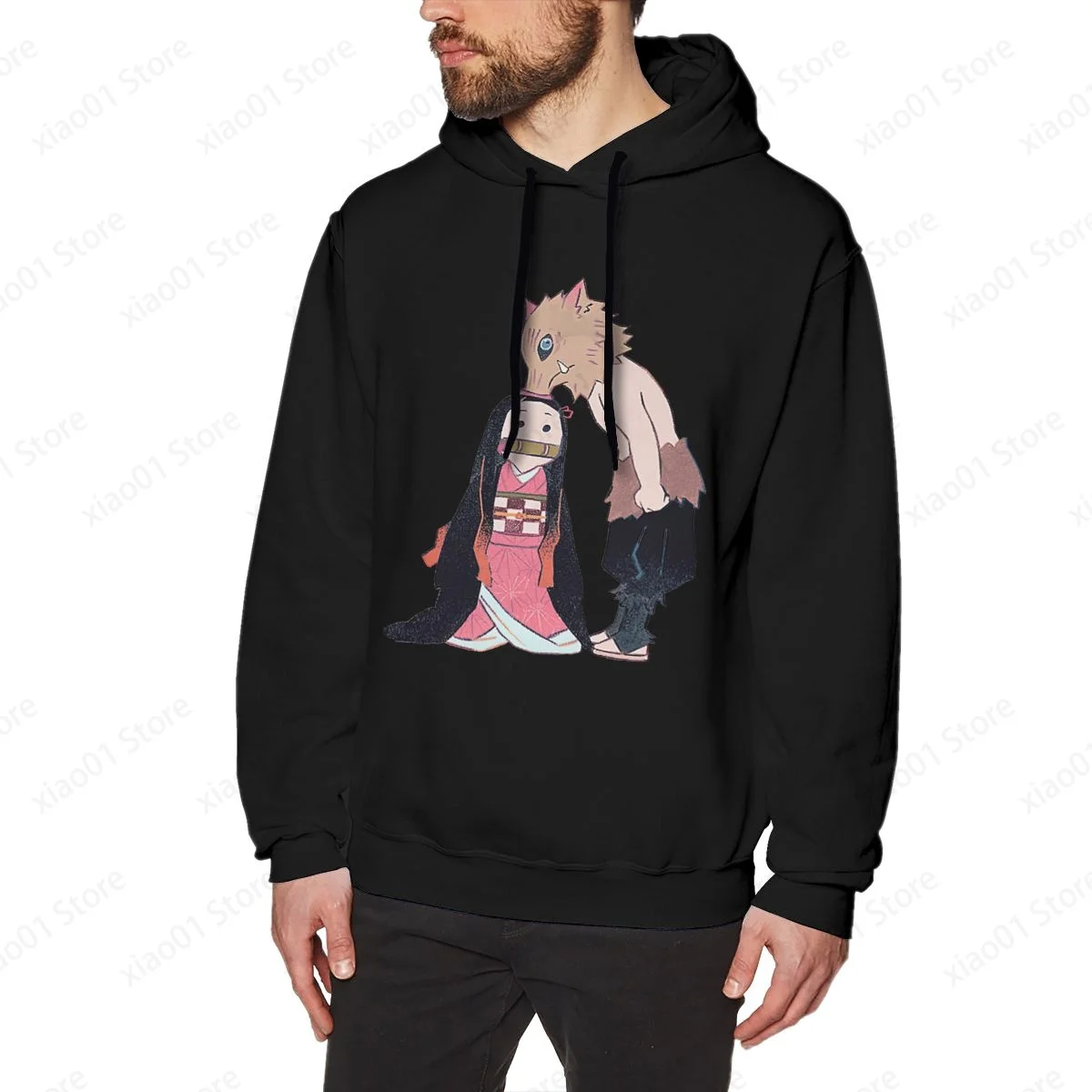 

Inosuke Sniffing Nezuko Hoodie Sweatshirts Fashion Graphics Harajuku Streetwear Hoodies