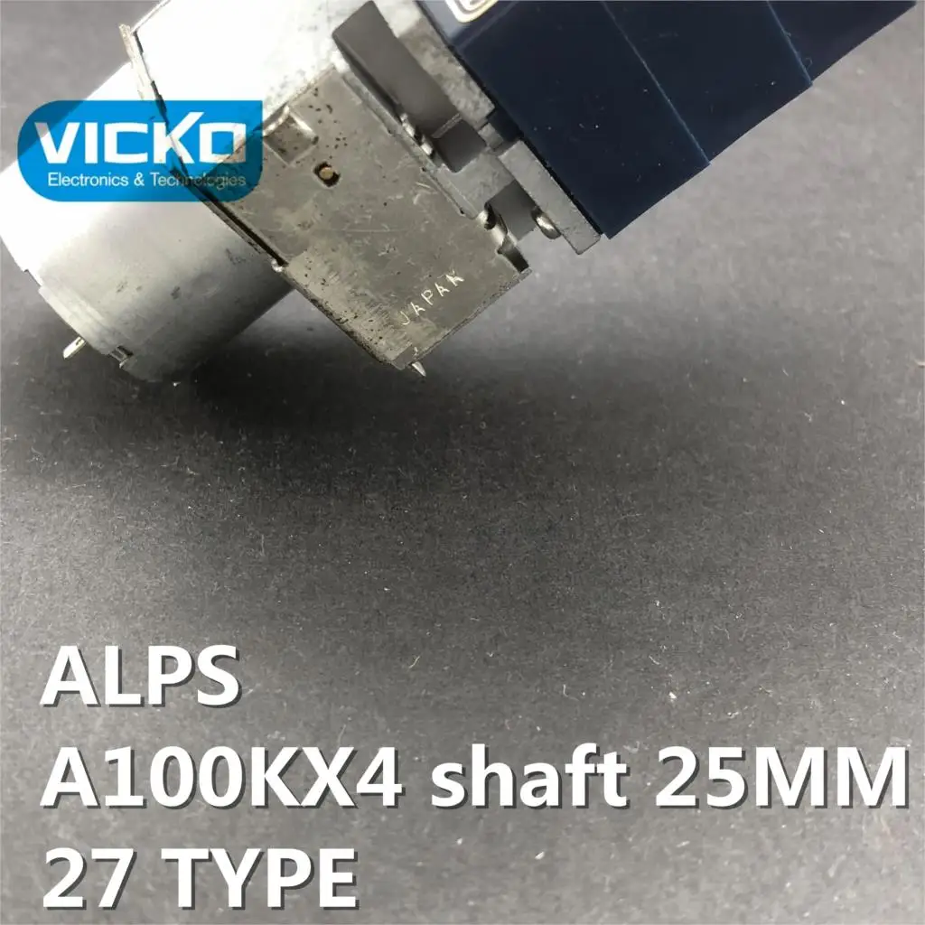 Переключатель потенциометра двигателя [YK] Japan ALPS 27 A100K 100KAX4 A100KX4 25 мм 12pin |