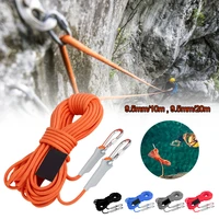 10m20m professional rock climbing cord outdoor hiking accessories rope 9 5mm diameter 2600lbs high strength cord safety rope