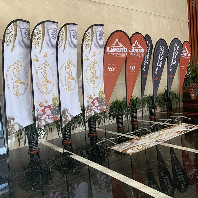 Бесплатный дизайн печать на заказ перо пляж флаг баннер графический замена