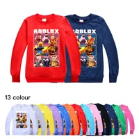 toddler girl 2021 new fall clothes robloxing big childrens o neck sweater boys long sleeve tops kids t shirt cute child tshirt