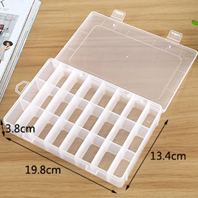 Жизнь Эфирное 24 отсек для хранения коробка практический Регулируемый Пластик